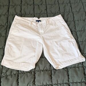 GAP Classic White Bermuda Shorts